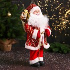 Дед Мороз под ёлку «Зимнее волшебство. Новогодняя игрушка в шубе», 47 см, красный - Фото 2