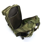 Рюкзак тактический туристический Storm tactic, 26 л, с карманами, однотонный, зелёный - Фото 9