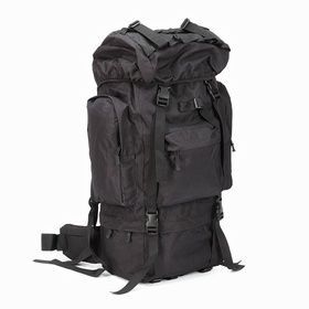 Рюкзак тактический туристический Аdventure, 70 л, с карманами, однотонный, чёрный