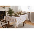 Скатерть новогодняя «Этель. Золотые снежинки», 149×300 ±3 см, 100% хлопок, 190 г/м² - Фото 8