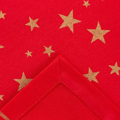 Скатерть новогодняя «Этель» Gold stars, 149×300± 3 см, 100% хлопок, 190 г/м²