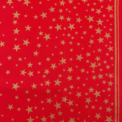 Скатерть новогодняя «Этель» Gold stars, 149×300± 3 см, 100% хлопок, 190 г/м²