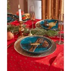 Скатерть новогодняя «Этель» Gold stars, 149×300± 3 см, 100% хлопок, 190 г/м² - Фото 6