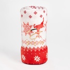 Плед «Этель. Новогодний олень» 180×200 см, корал-флис, пл. 220 г/м² - Фото 12