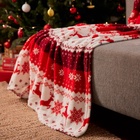 Плед «Этель. Новогодний олень» 180×200 см, корал-флис, пл. 220 г/м² - Фото 6