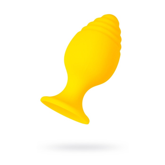 Анальная втулка TODO BY TOYFA RIFFLE, силикон, 7,5 см, цвет жёлтый - Фото 1