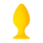 Анальная втулка TODO BY TOYFA RIFFLE, силикон, 7,5 см, цвет жёлтый - Фото 2