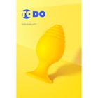 Анальная втулка TODO BY TOYFA RIFFLE, силикон, 7,5 см, цвет жёлтый - Фото 11