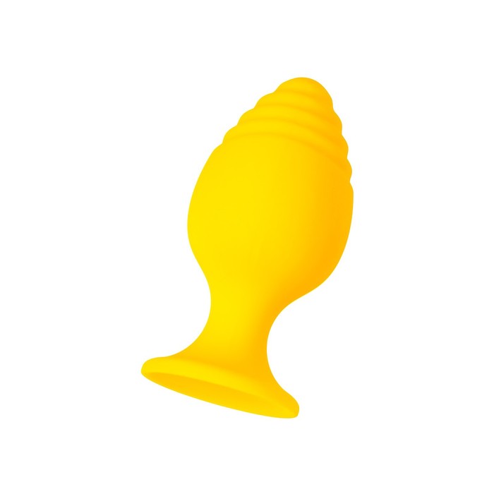 Анальная втулка TODO BY TOYFA RIFFLE, силикон, 6 см, цвет жёлтый - Фото 1
