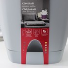 Горшок для цветов с прикорневым поливом Amsterdam, 4 л, d=20 см, h=19 см, серый - Фото 6