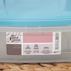 Контейнер для продуктов Micro Top Box, 1,3 л, 20×15×6,5 см, прямоугольный, цвет голубой 9164405