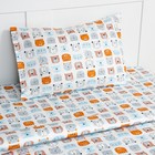 Постельное бельё Этель 1,5 сп «Зверята» 143х215 см, 155х214 см, 50х70 см -1 шт, 100% хлопок, сатин - фото 24623731