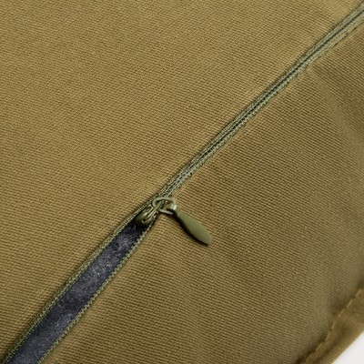 Подушка декоративная «Этель», 45×45±1 см, 100% хлопок, зелёная