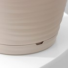 Горшок для цветов с поддоном Saffron, 2.6 л, d=17.6 см, h=16.2 см, пластиковый, бежевый - Фото 4