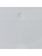 Горшок для цветов с поддоном Saffron, 1.5 л, d=14.6 см, h=13.5 см, пластиковый, белый  (артикул 9165881)  большой выбор товаров оптом и в розницу по низким ценам с доставкой