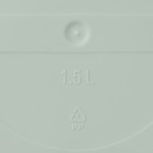 Горшок для цветов с поддоном Saffron, 1,5 л, d=14,6 см, h=13,5 см, цвет светло-зелёный 9165882 - фото 319845126