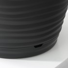 Горшок для цветов с поддоном Saffron, 2.6 л, d=17.6 см, h=16.2 см, пластиковый, серый - Фото 4