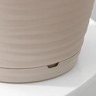 Горшок для цветов с поддоном Saffron, 5.4 л, d=22.4 см, h=20.5 см, пластиковый, бежевый - Фото 3