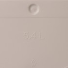 Горшок для цветов с поддоном Saffron, 5.4 л, d=22.4 см, h=20.5 см, пластиковый, бежевый - Фото 4