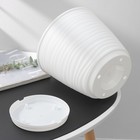 Горшок для цветов с поддоном Saffron, 5.4 л, d=22.4 см, h=20.5 см, пластиковый, белый - Фото 2