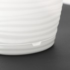 Горшок для цветов с поддоном Saffron, 5.4 л, d=22.4 см, h=20.5 см, пластиковый, белый - Фото 3