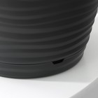 Горшок для цветов с поддоном Saffron, 5.4 л, d=22.4 см, h=20.5 см, пластиковый, серый - Фото 3