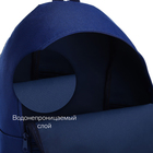 Рюкзак на молнии, наружный карман, цвет синий - фото 8976236