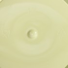 Миска с крышкой, 1,2 л, d=18 см, h=8 см, с декором, цвет салатовый - фото 4357641