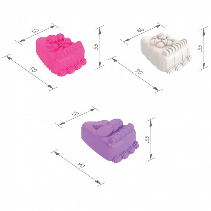 Набор формочек «Пирожные» 55595