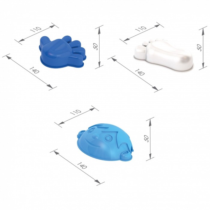 Набор формочек «Мальчик + ручка, ножка» 55605