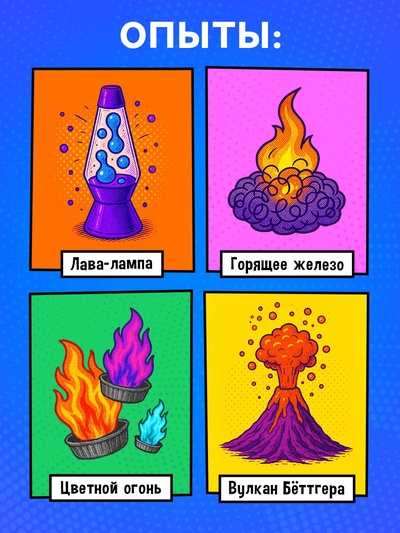 Набор для опытов «Наука в комиксах», 11 опытов