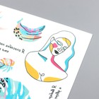 Татуировка на тело "Девушки, листочки" 10х15 см  (артикул 9156593)  большой выбор товаров оптом и в розницу по низким ценам с доставкой