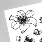 Татуировка на тело "Разные цветочки" 10х15 см  (артикул 9156612)  большой выбор товаров оптом и в розницу по низким ценам с доставкой