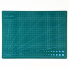 Мат для резки, трёхслойный, 30 × 21 см, А4, цвет зелёный - фото 7316225