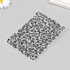 Трафарет для эмбосирования пластик "Завитки. Фон" 14,8х10,5 см - фото 24382927