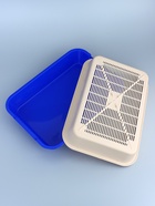 Туалет средний с сеткой 36×26×6.5 см, тёмно-синий/бежевый - Фото 2