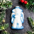 Игрушка с подвесом "Дед Мороз" перламутр, 11х6см - фото 319893324