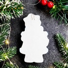 Игрушка с подвесом "Снегурочка" перламутр, 11х7см 9127406