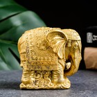 Фигура "Индийский слон"  золото, 12х8х6см - фото 28749894