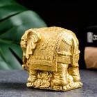 Фигура "Индийский слон"  золото, 12х8х6см - фото 28749895
