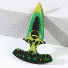 Сувенирное оружие нож-тычковый «Зеленый яд», длина 14 см - фото 3878165
