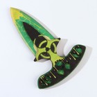 Сувенирное оружие нож-тычковый «Зеленый яд», длина 14 см - фото 3878166
