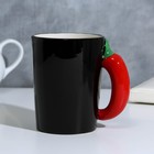 Кружка керамическая «Крутой перец», 400 мл, цвет чёрный - Фото 3