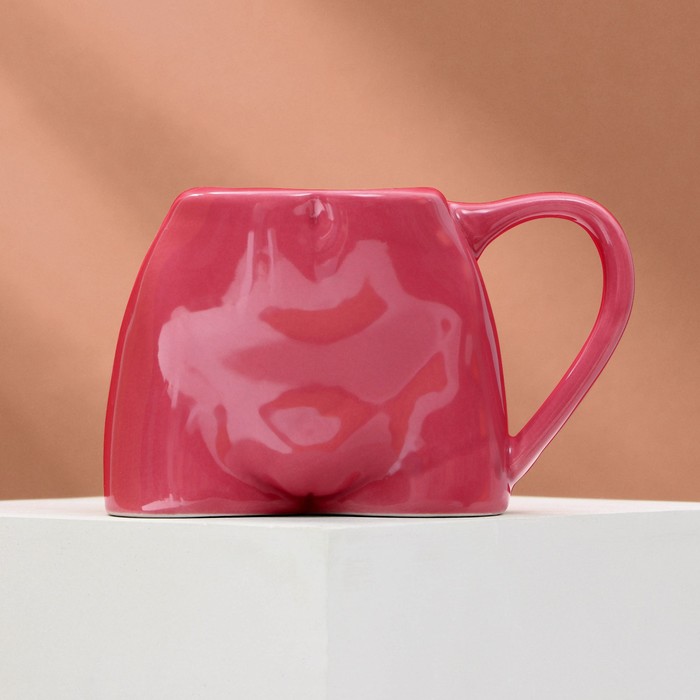 Кружка керамическая «Ева» розовая, 150 мл, цвет розовый - Фото 1