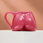 Кружка керамическая «Ева» розовая, 150 мл, цвет розовый - Фото 3