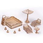 Игровой набор кукольной мебели «Пляж» - фото 675413