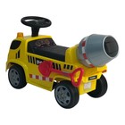 Машинка-каталка детская Farfello «Бетономешалка», цвет жёлтый - Фото 3