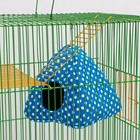 Домик "Вигвам" для грызунов 17*17*17 см, бязь, флис, поролон, синий - фото 21694805