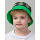 Панама для мальчиков, размер 48-50, цвет зеленый - фото 109900626