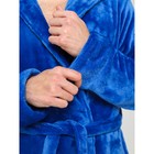Халат мужской, размер 46, цвет синий - Фото 9